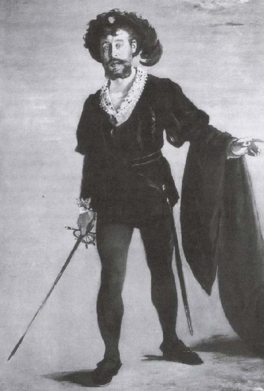 Edouard Manet The Singer Faure as Hamlet France oil painting art